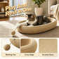 🎉 NUR FÜR BEGRENZTE ZEIT 50 % RABATT! 🐱 Strapazierfähiges Kratzbett aus Sisal für Katzen – langlebige Kratzfläche, geräumige ovale Form und inklusive Katzenspielzeug ✨