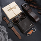 🎁⌚ 50% ! 👔Herren-Geschenkset 7-teilig – Uhr, Geldbörse, Gürtel, Sonnenbrille & Schlüsselanhänger