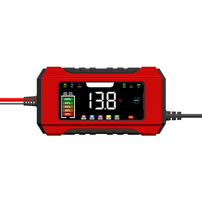 12V 6A Smart-Autobatterieladegerät mit LCD-Display