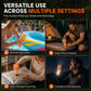 📢📢50% RABATT !! ⏰Tragbare elektrische Luftpumpe & Entlüfter für Outdoor mit Notlicht, Ambientebeleuchtung & SOS-Funktion für Luftmatratzen, Schlauchboote & Schwimmringe