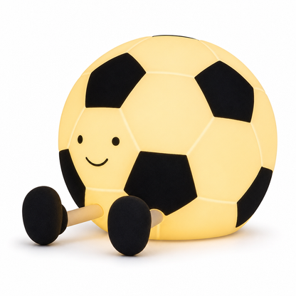 ⚽ 50% RABATT! ✨Wiederaufladbares Fußball-Silikon-Nachtlicht mit Touch-Steuerung für Kinderzimmer