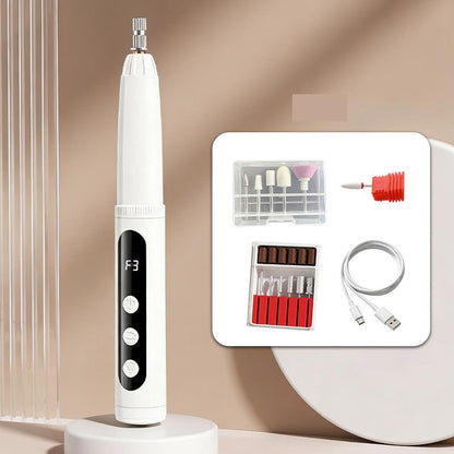 Elektrischer Nagelfräser & Maniküre-Set für Gel-Entfernung, Polieren und Nagelhautpflege
