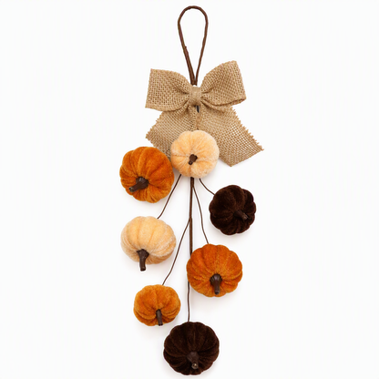 Halloween Pumpkin Bowknot Hanging Decoration