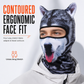 🛡️ Tier-Design Balaclava mit Katzenmotiv – winddicht, UV-Schutz & warm, für Ski, Radfahren & Winter⛷️