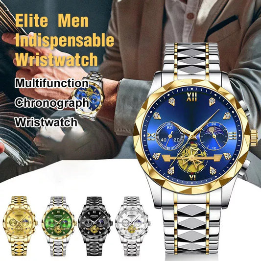 📢📢50% RABATT !!⏰Luxusdesign Dodecagon Quartz Watch Neues multifunktionales Männer -Armbanduhr
